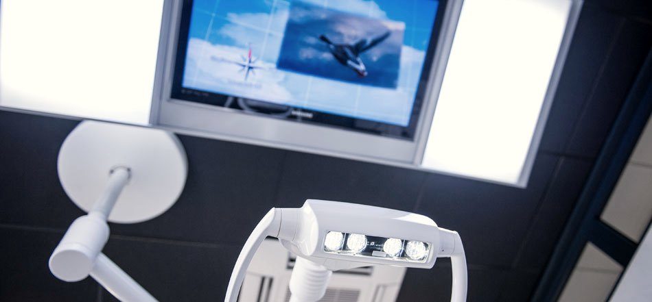 Scialytique d’une salle de soins